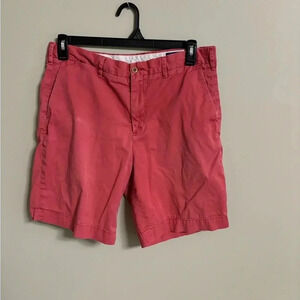 POLO Ralph Lauren Classic Fit Chino Shorts Size 34 FADED Pink Stretch Distressed
